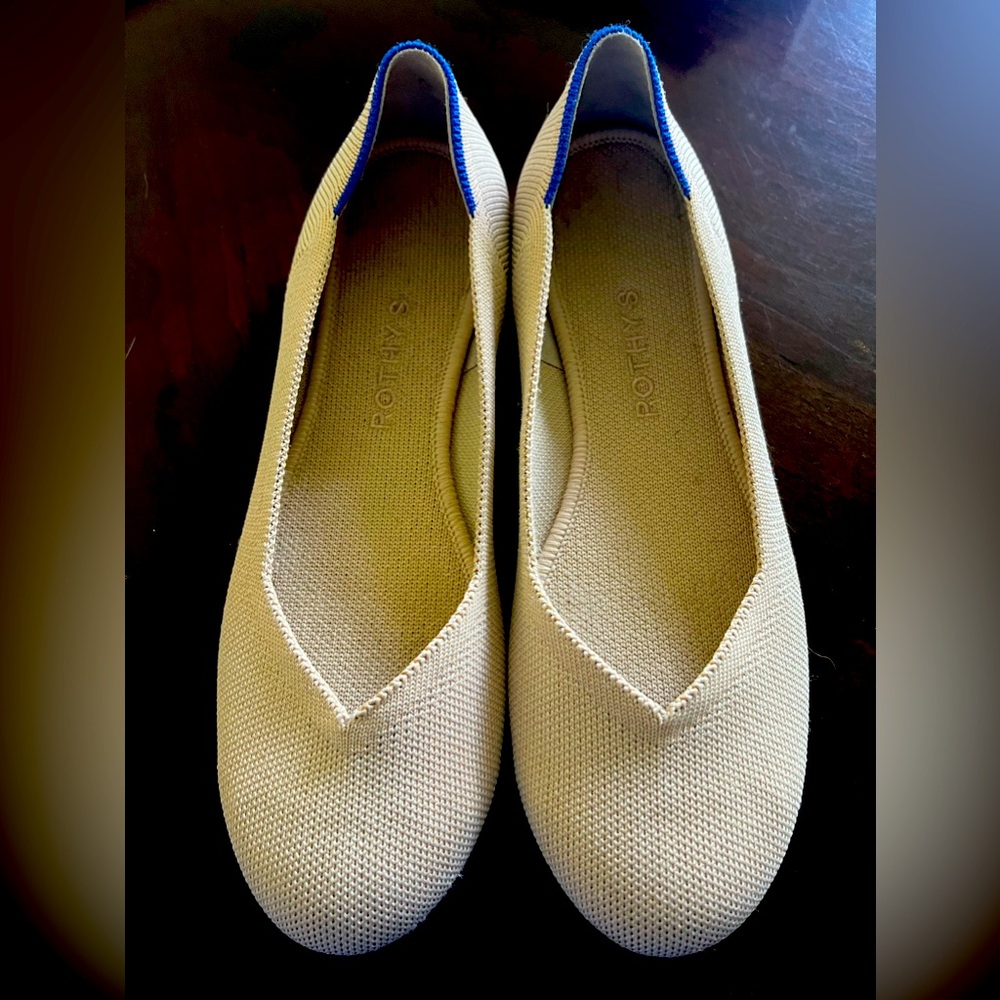 Rothy’s “The Flat” In Ecru - image 1